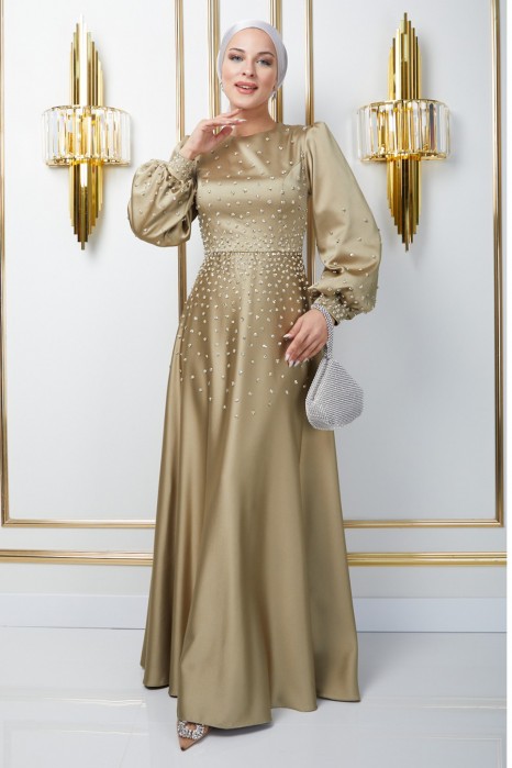 GOLD EVENING DRESS  