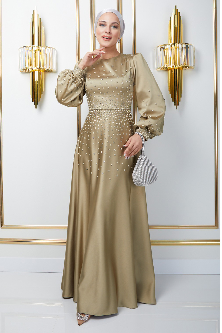 GOLD EVENING DRESS   GOLD EVENING DRESS