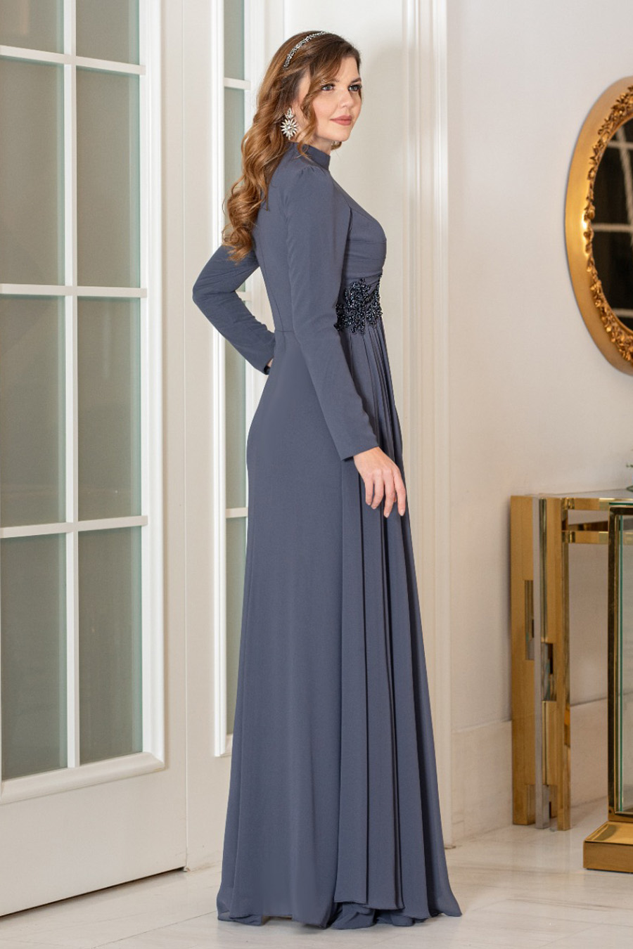 ANTHRACITE EVENING DRESS     ANTHRACITE EVENING DRESS