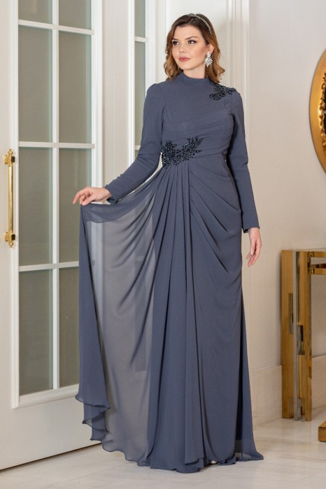 ANTHRACITE EVENING DRESS    