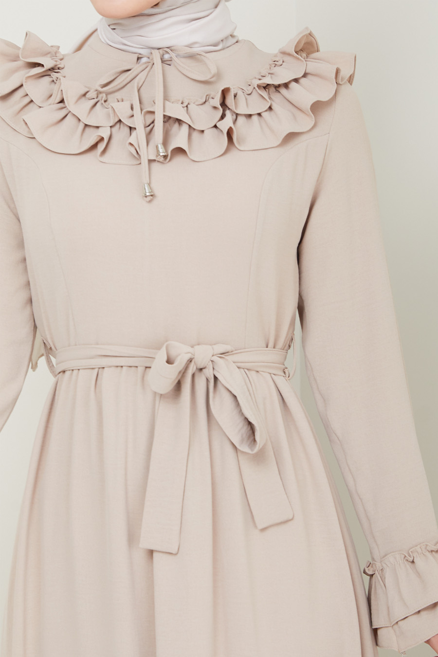 DRESS - BEIGE COLOR 