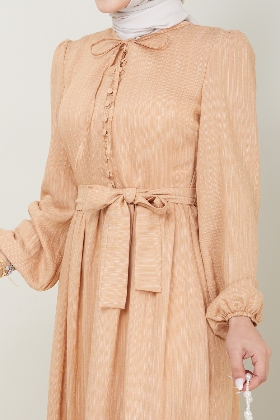 BEIGE COLOR DRESS