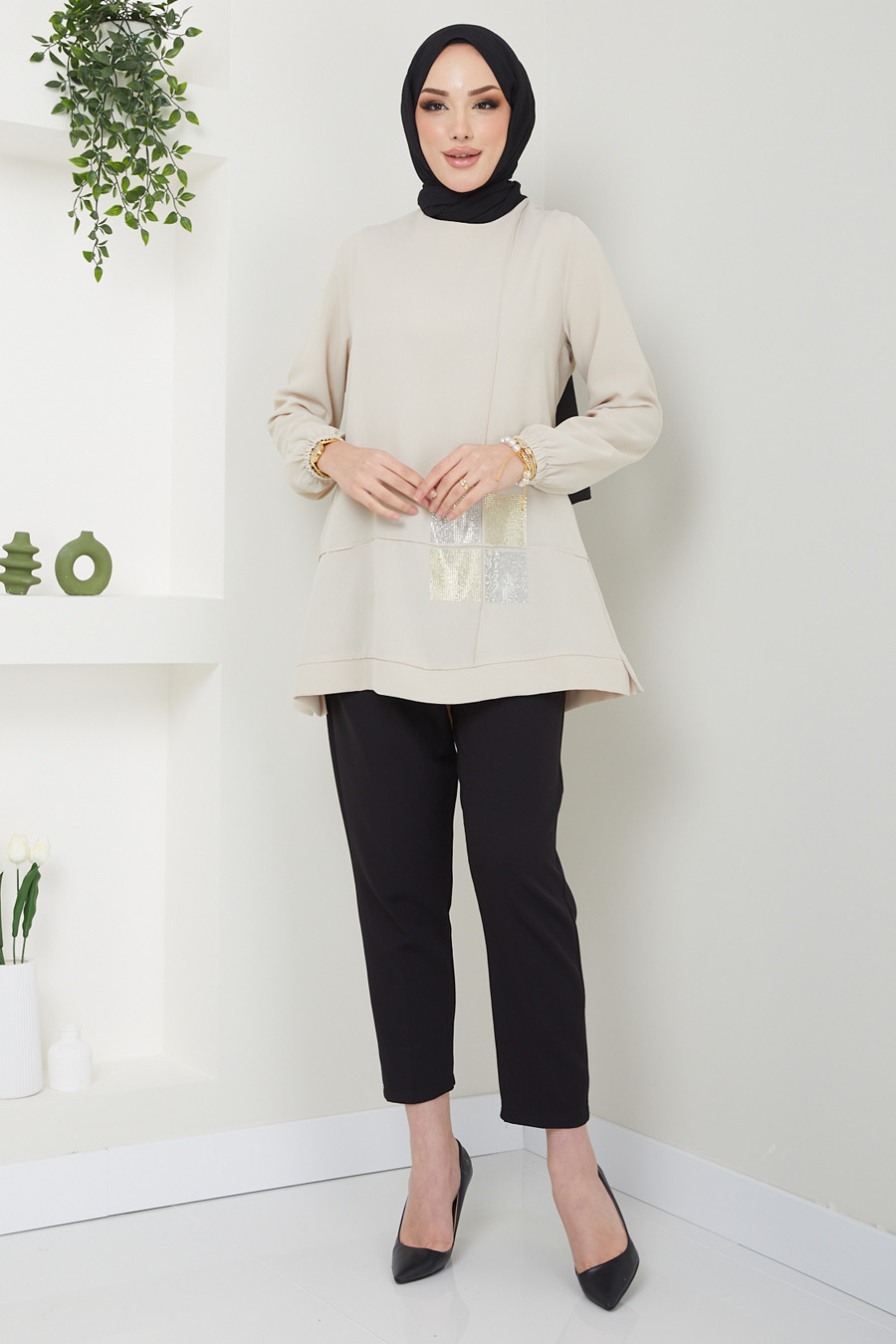 TUNIC - BEIGE  TUNIC - BEIGE