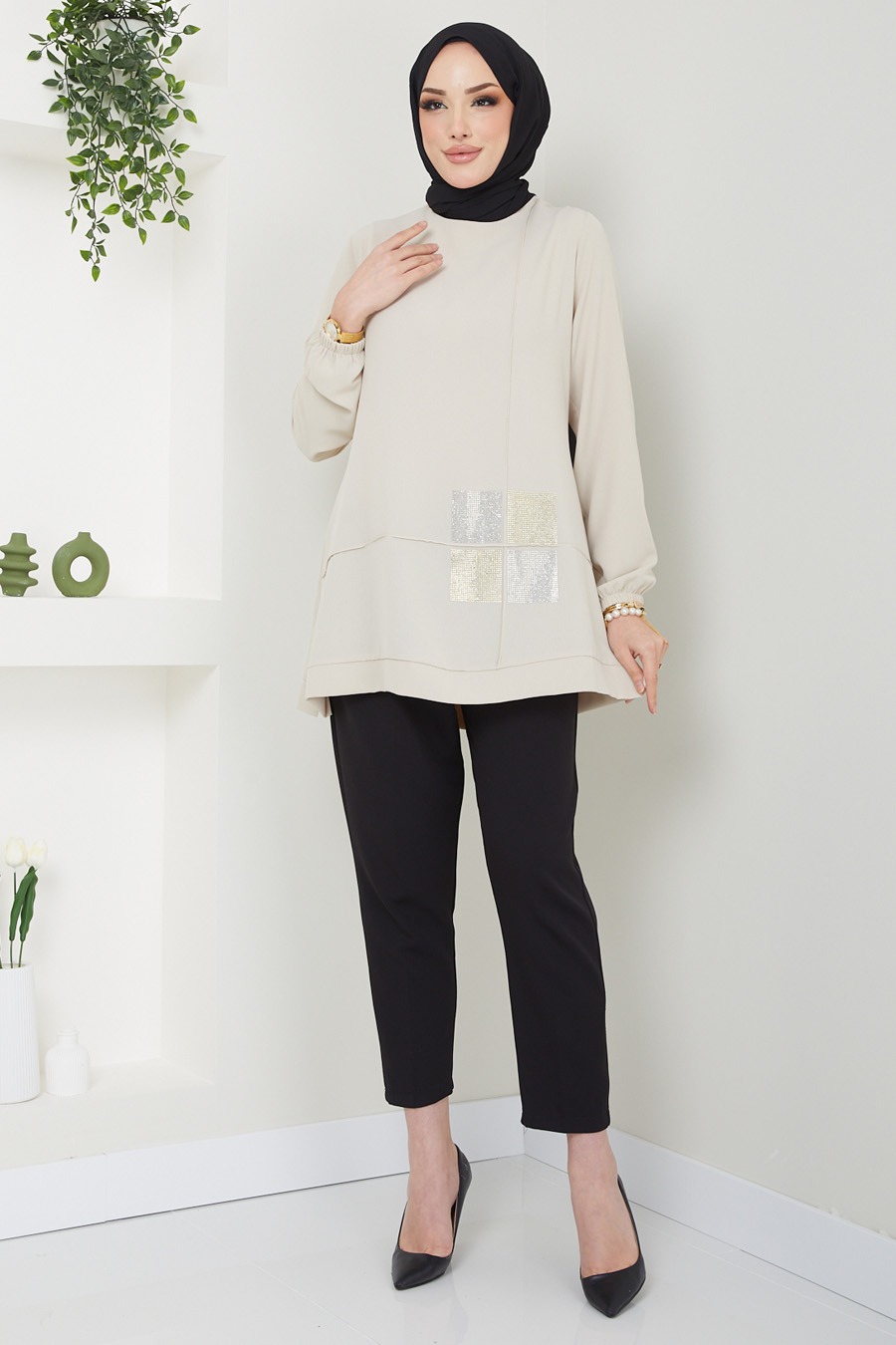 TUNIC - BEIGE  TUNIC - BEIGE