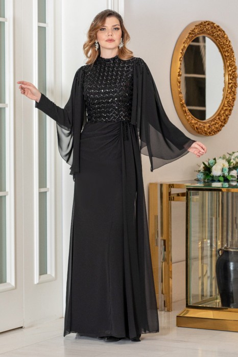 BLACK EVENİNG DRESS   