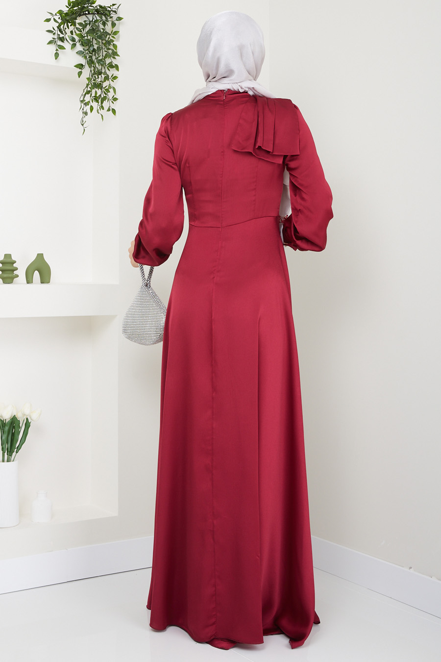CLARED RED EVENING DRESS  CLARED RED EVENING DRESS