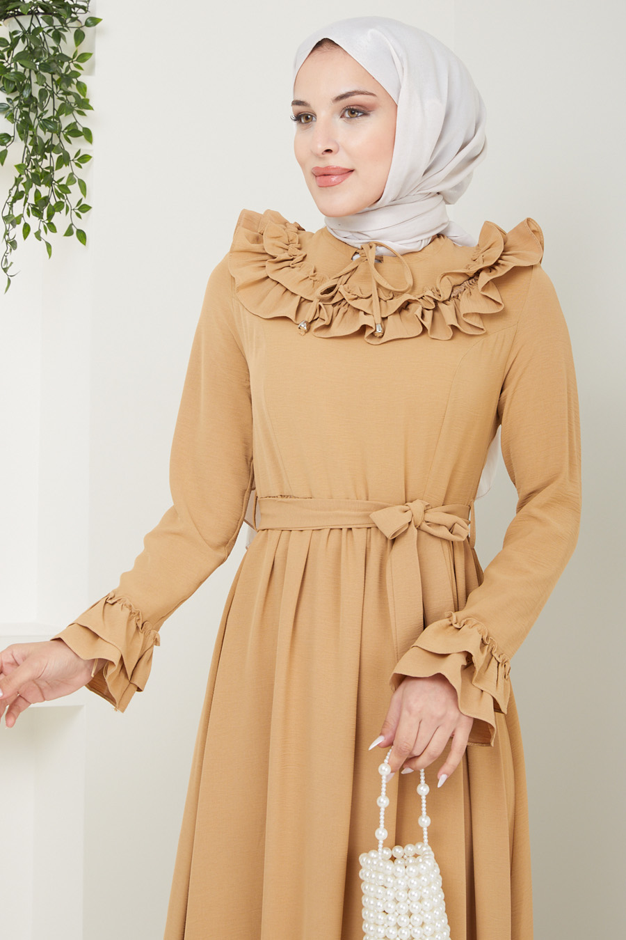 DRESS - CREAM COLOR 
