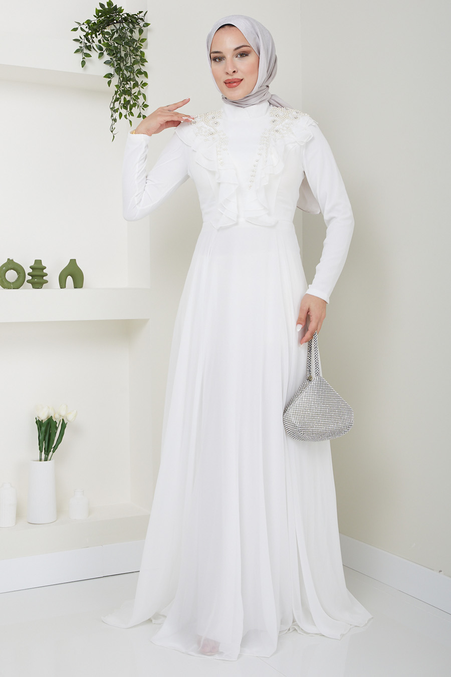 ECRU EVENİNG DRESS