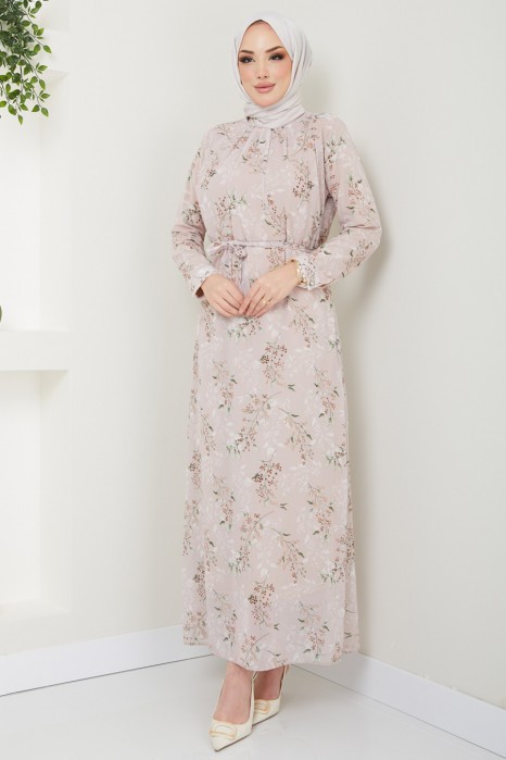 FLOWER PATTERNED VISION DRESS 