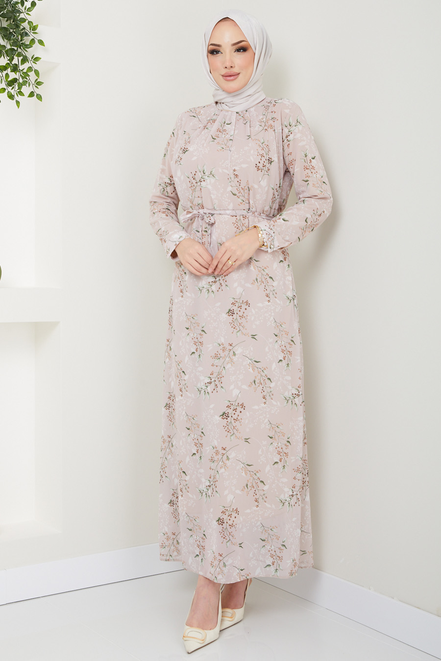 FLOWER PATTERNED VISION DRESS 