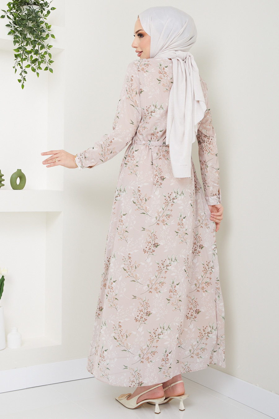 FLOWER PATTERNED VISION DRESS 