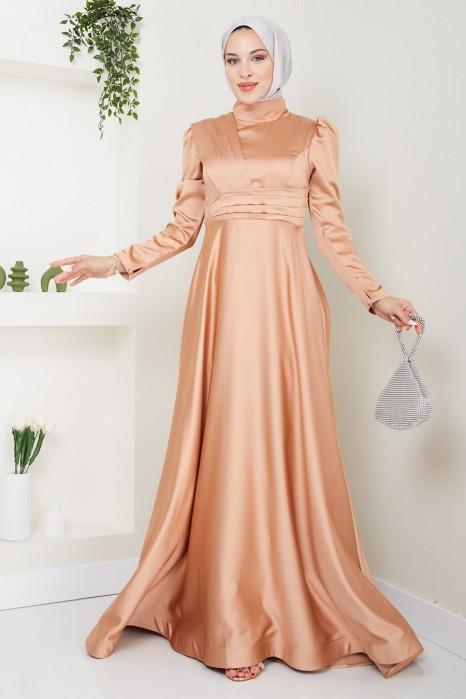 GOLD EVENING DRESS  