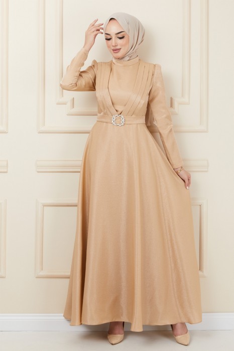 GOLD EVENING DRESS  