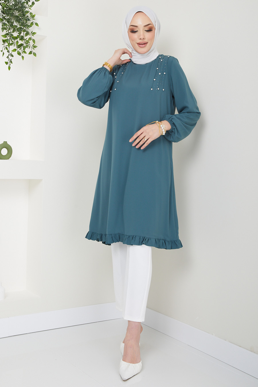 GREEN  TUNIC  GREEN  TUNIC