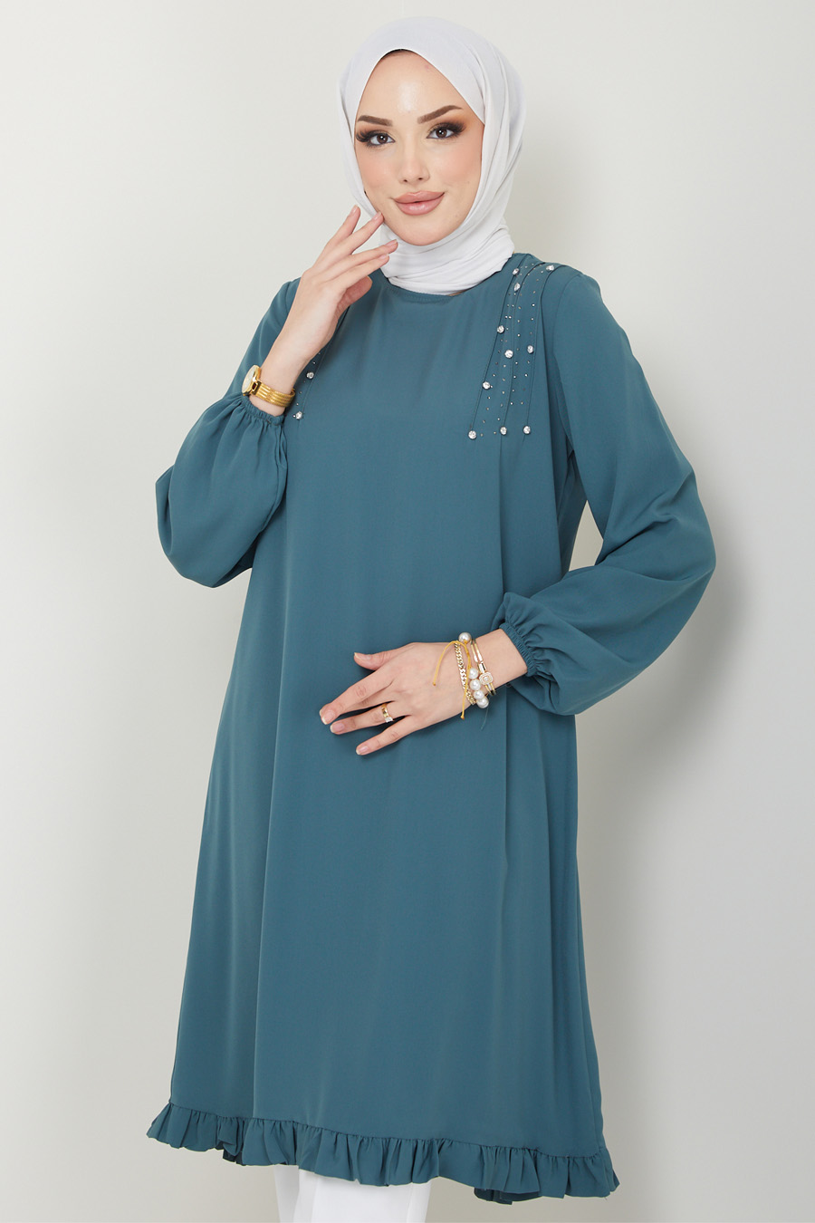 GREEN  TUNIC  GREEN  TUNIC