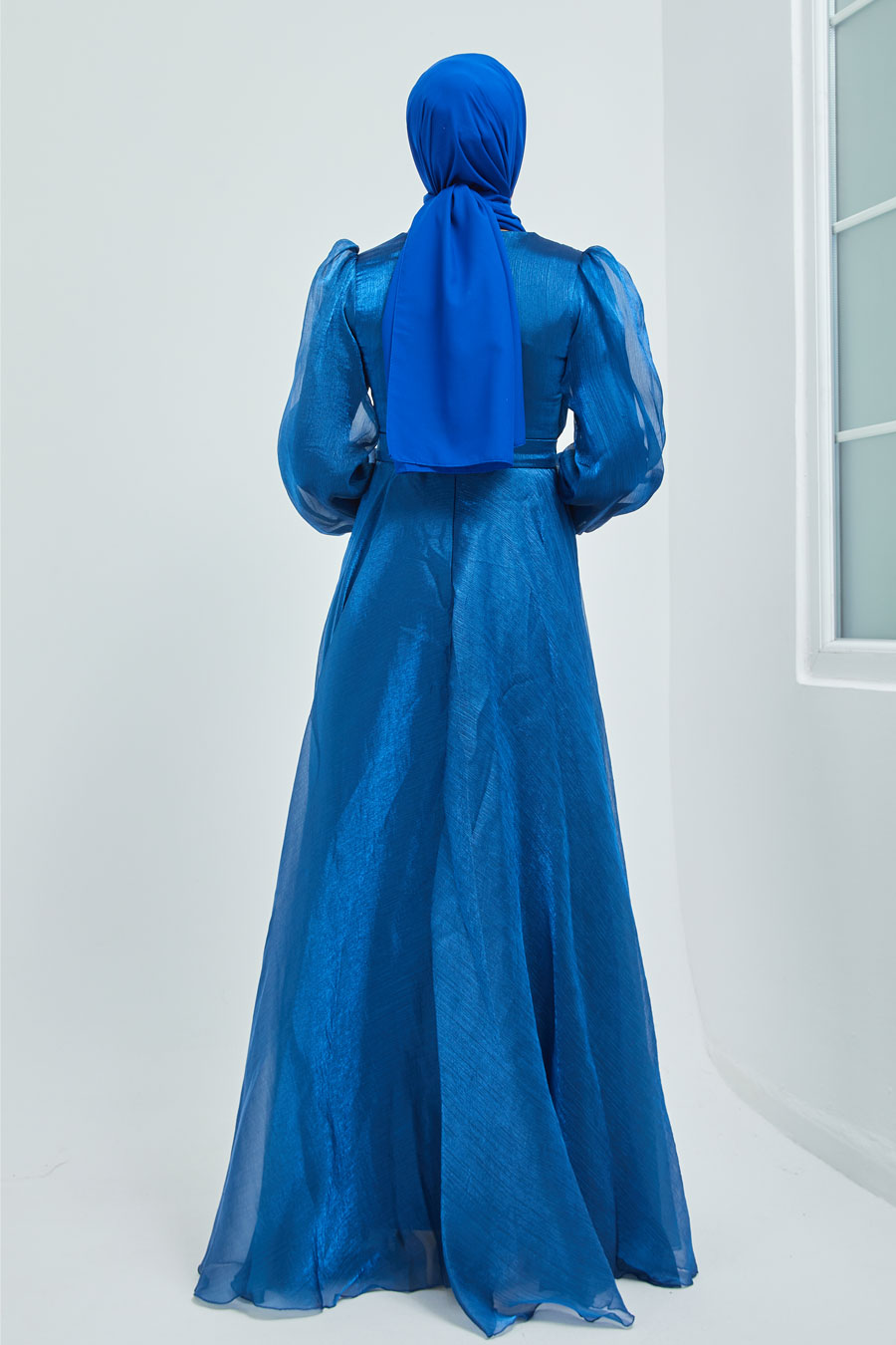 INDIGO EVENING DRESS  