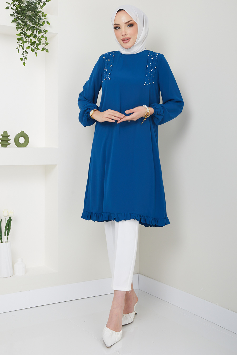 INDIGO COLOR   TUNIC  INDIGO COLOR   TUNIC