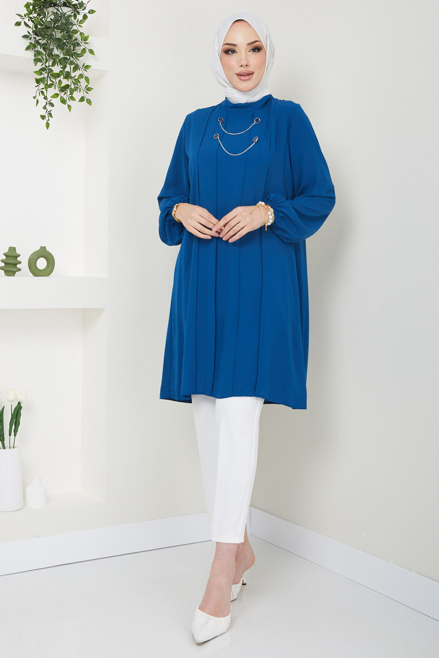 INDIGO COLOR TUNIC  INDIGO COLOR TUNIC