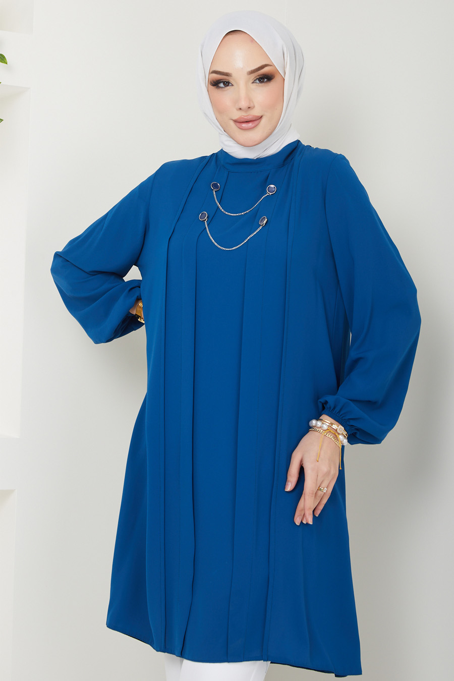 INDIGO COLOR TUNIC  INDIGO COLOR TUNIC