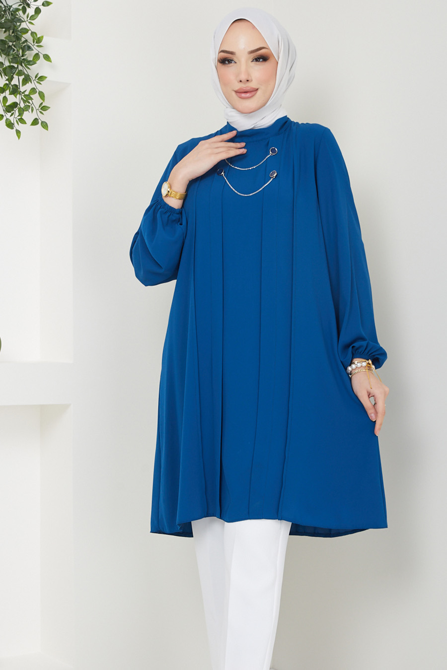 INDIGO COLOR TUNIC  INDIGO COLOR TUNIC