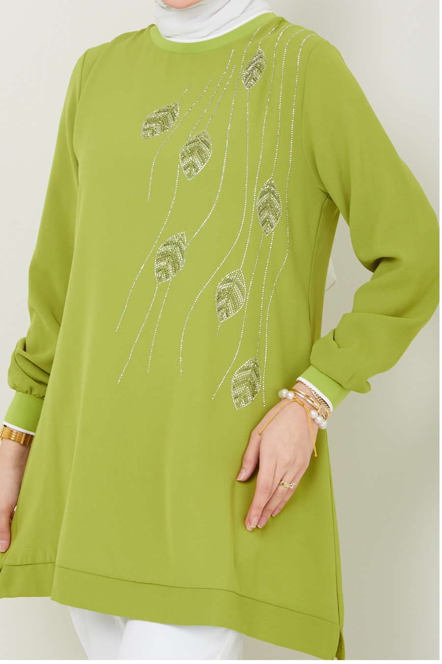TUNIC - OIL GREEN  TUNIC - OIL GREEN