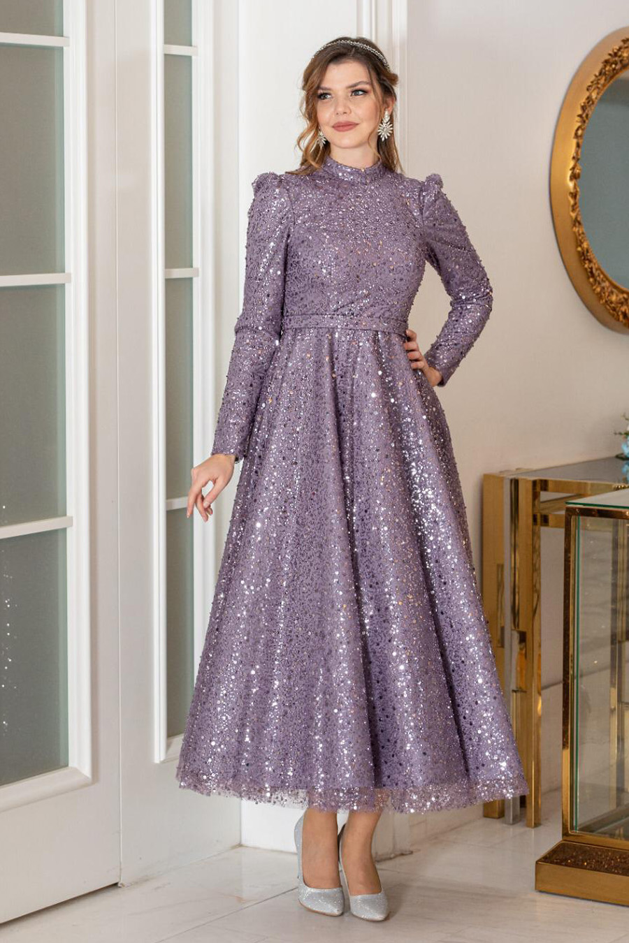 LILA EVENING DRESS 