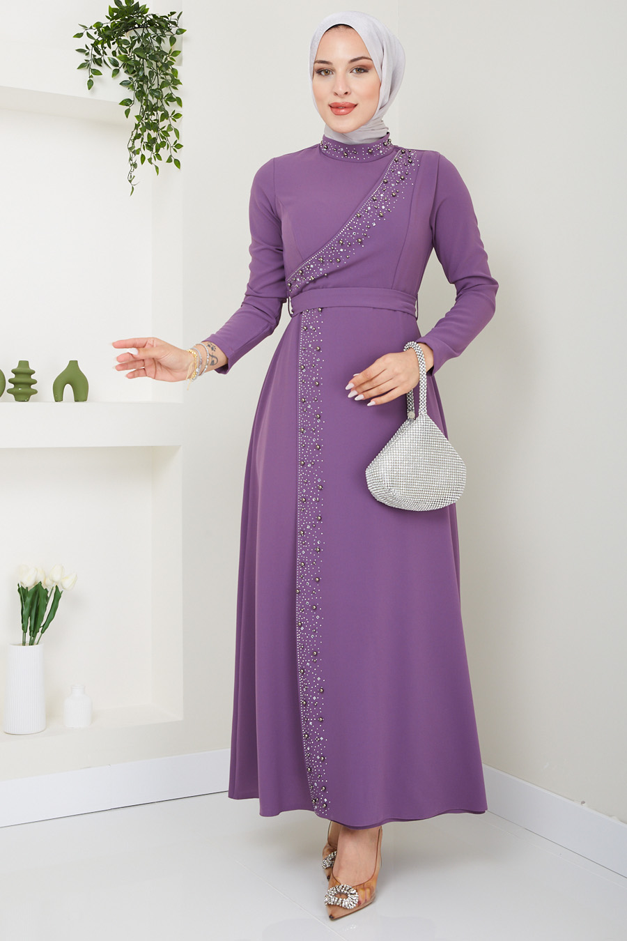 LILA EVENING DRESS 