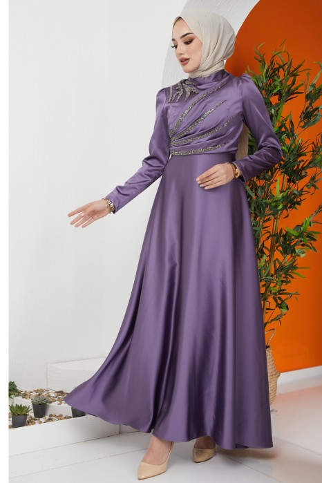 LILA EVENING DRESS  