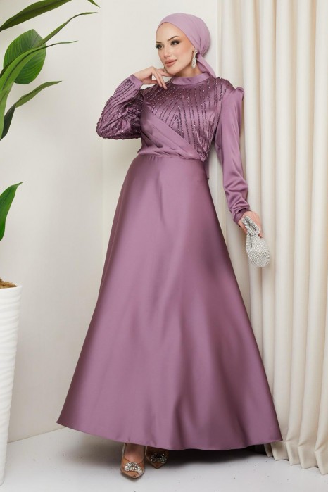 LILA EVENING DRESS  