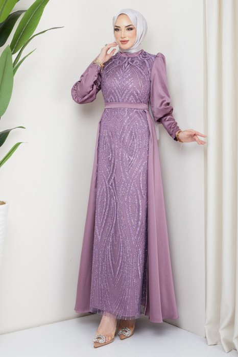 LILA EVENING DRESS  