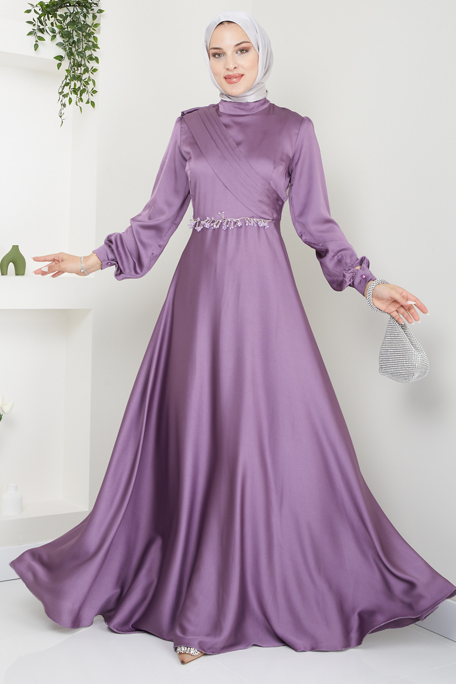 LILA EVENING DRESS 