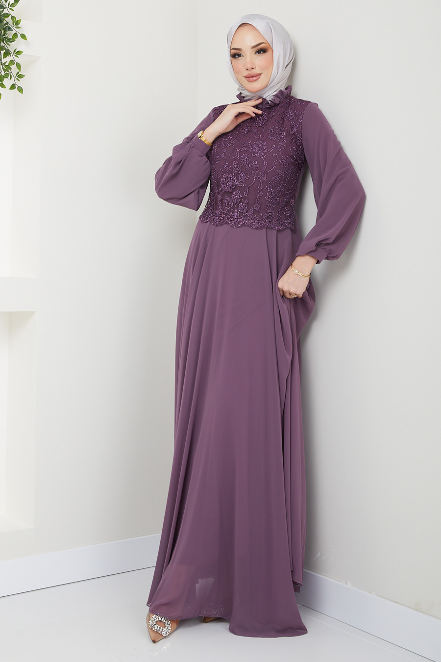 LİLAC EVENING DRESS 