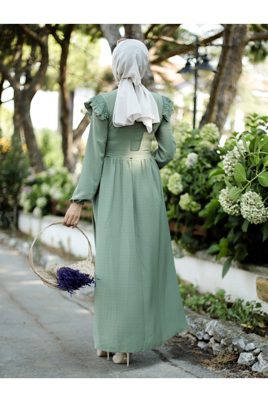 Guipure Hijab Dress MINT Guipure Hijab Dress MINT
