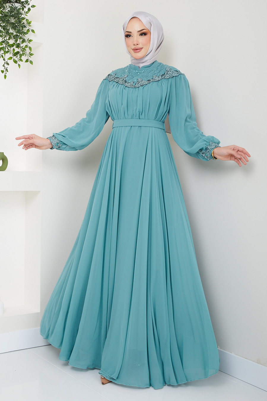 MINT EVENING DRESS 