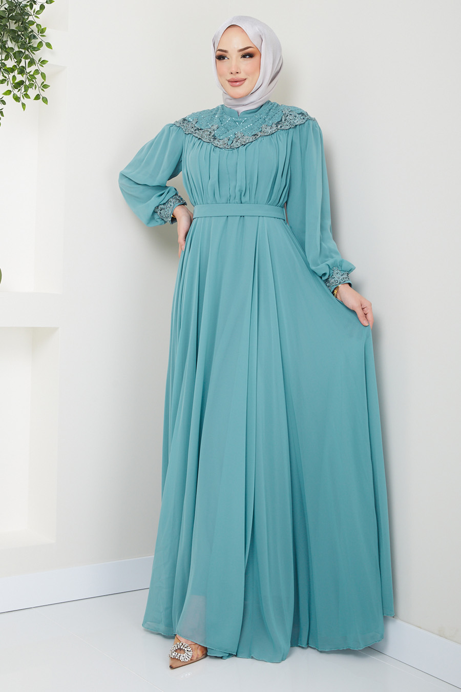 MINT EVENING DRESS 