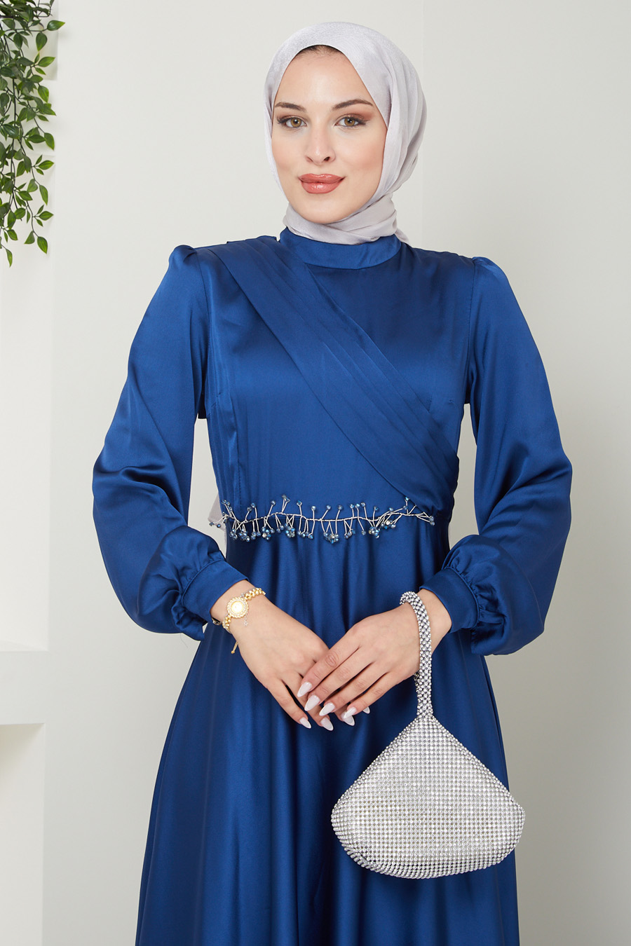 NAVY BLUE EVENING DRESS 