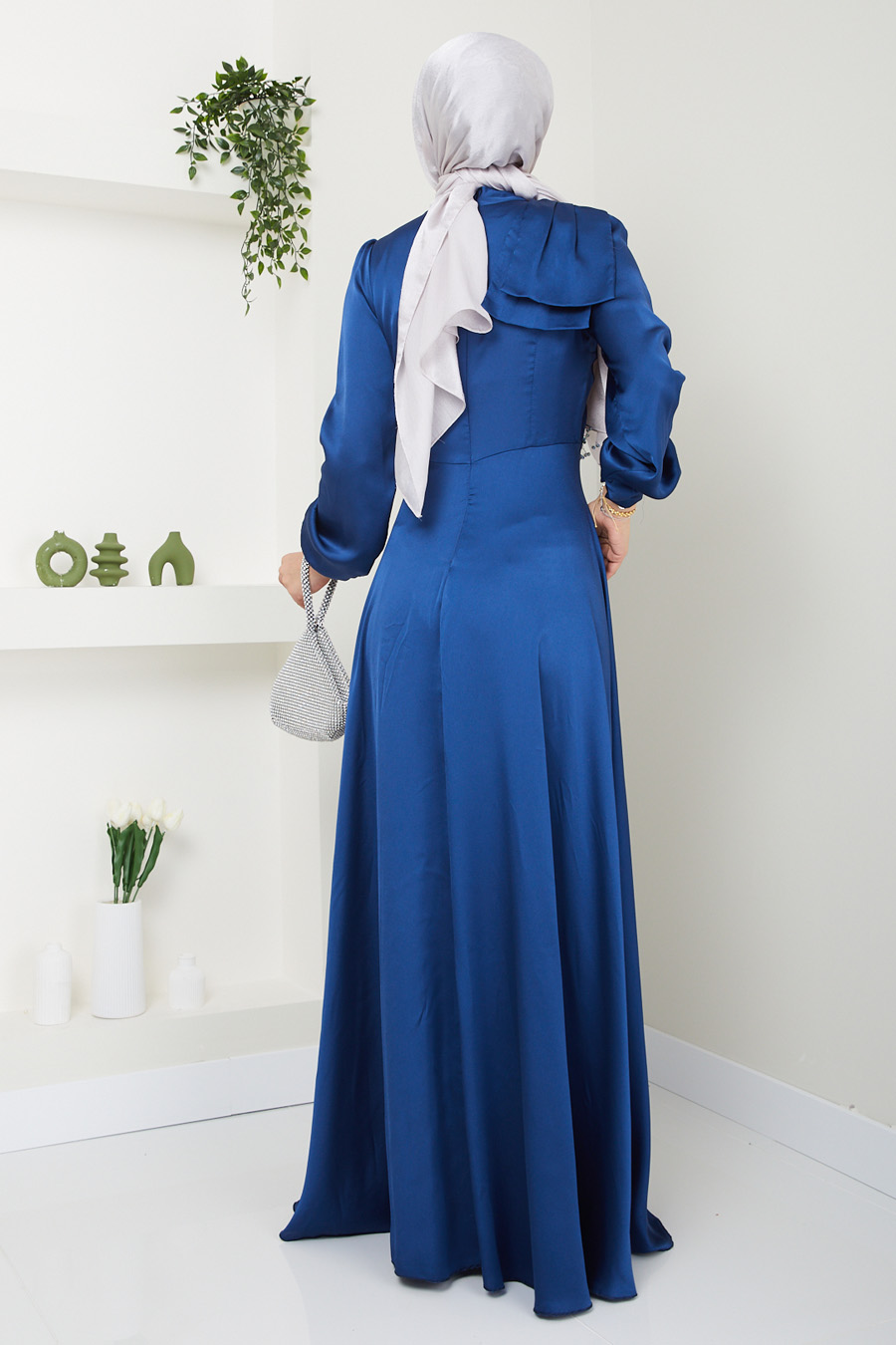 NAVY BLUE EVENING DRESS 