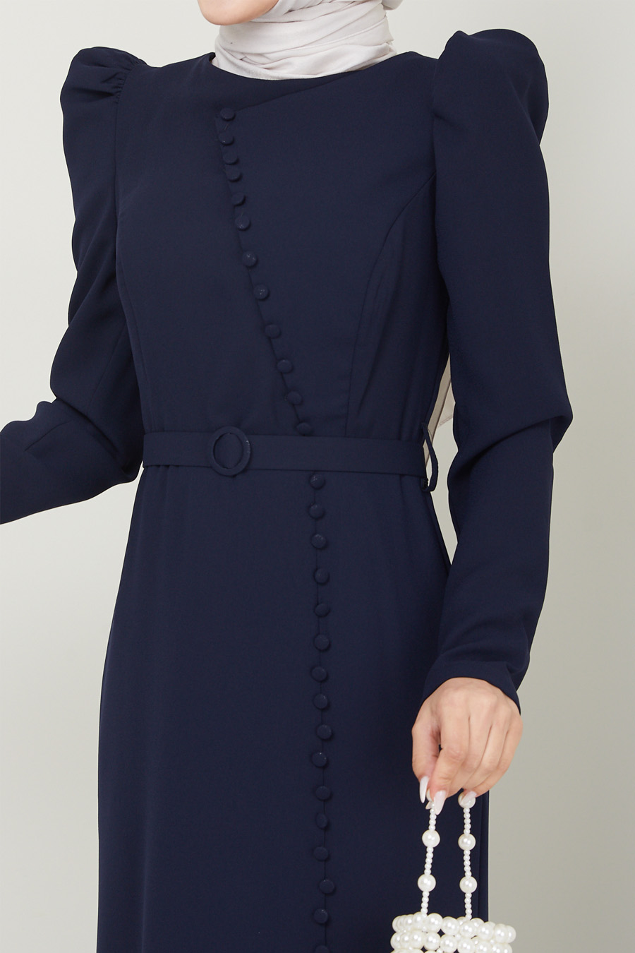 NAVY BLUE EVENING DRESS 