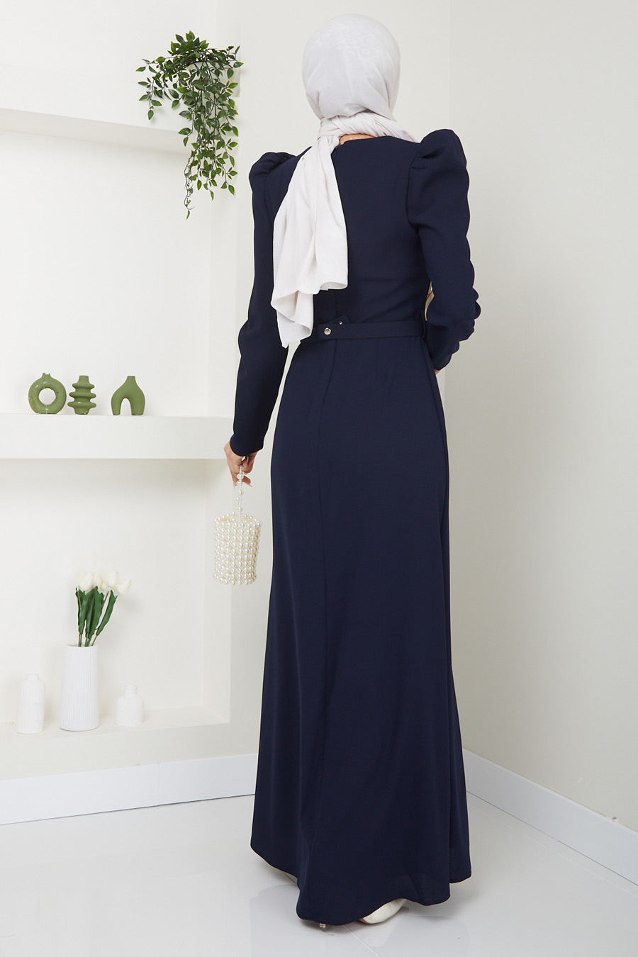 NAVY BLUE EVENING DRESS 