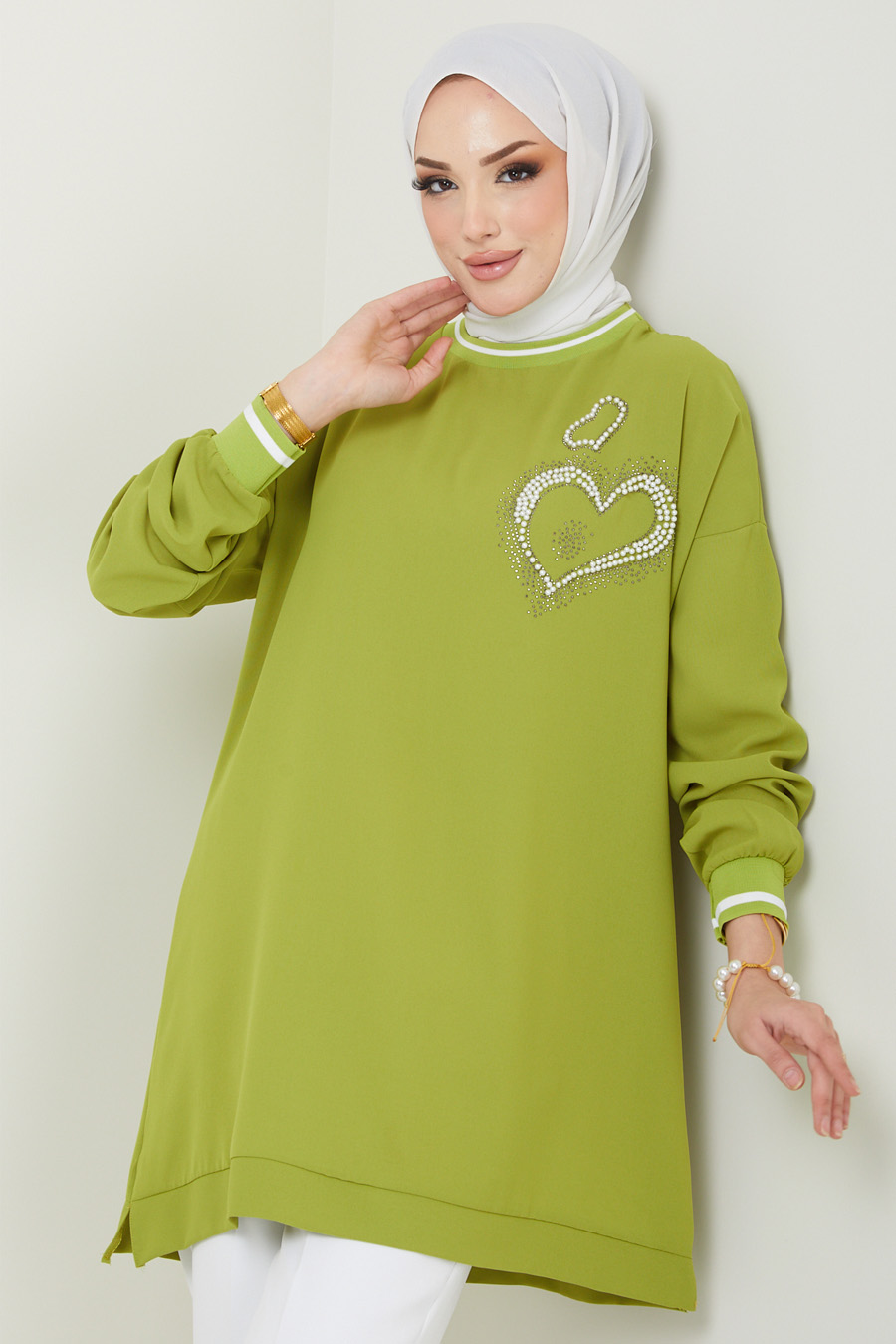 TUNIC - OIL GREEN  TUNIC - OIL GREEN