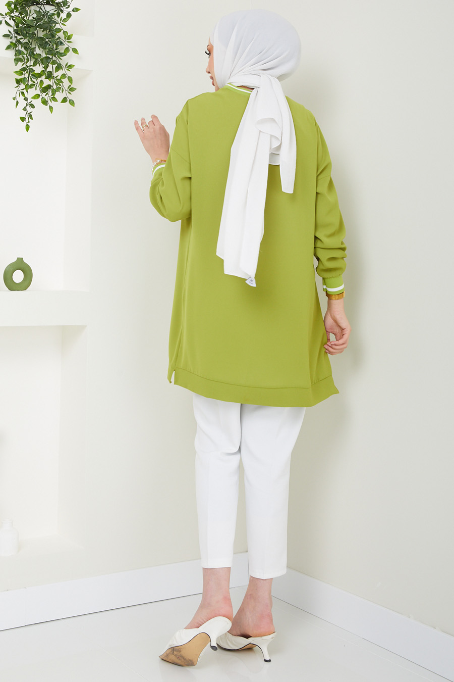 TUNIC - OIL GREEN  TUNIC - OIL GREEN