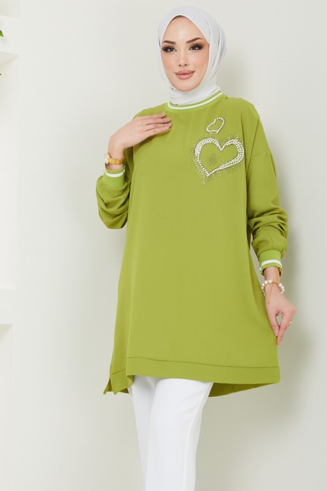 TUNIC - OIL GREEN 