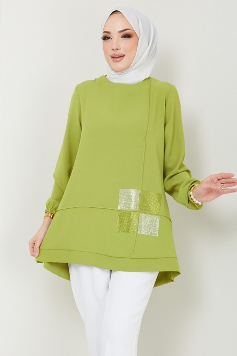 TUNIC - OIL GREEN 