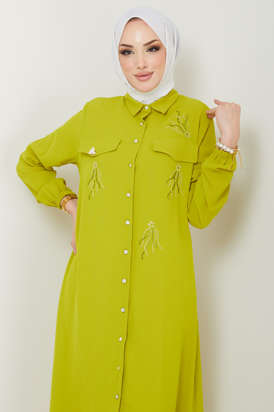 TUNIC - OIL GREEN 