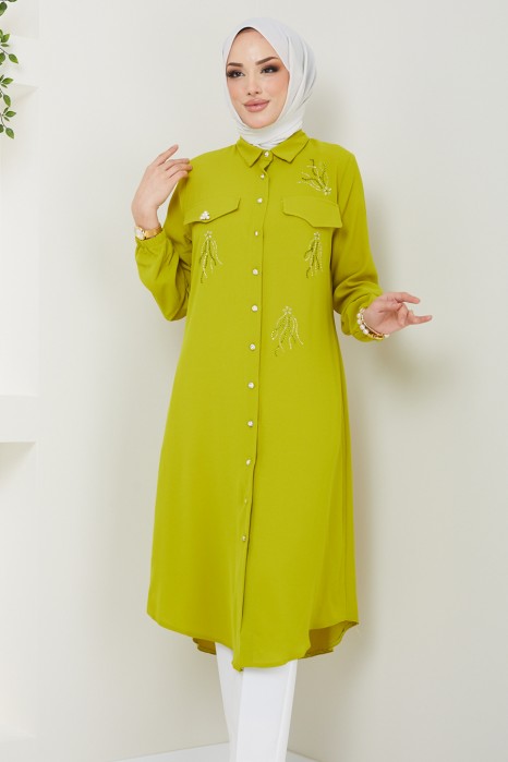 TUNIC - OIL GREEN 
