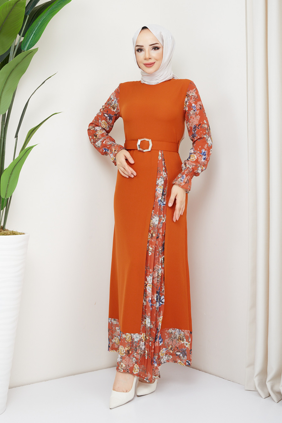 ORENGE DRESS 