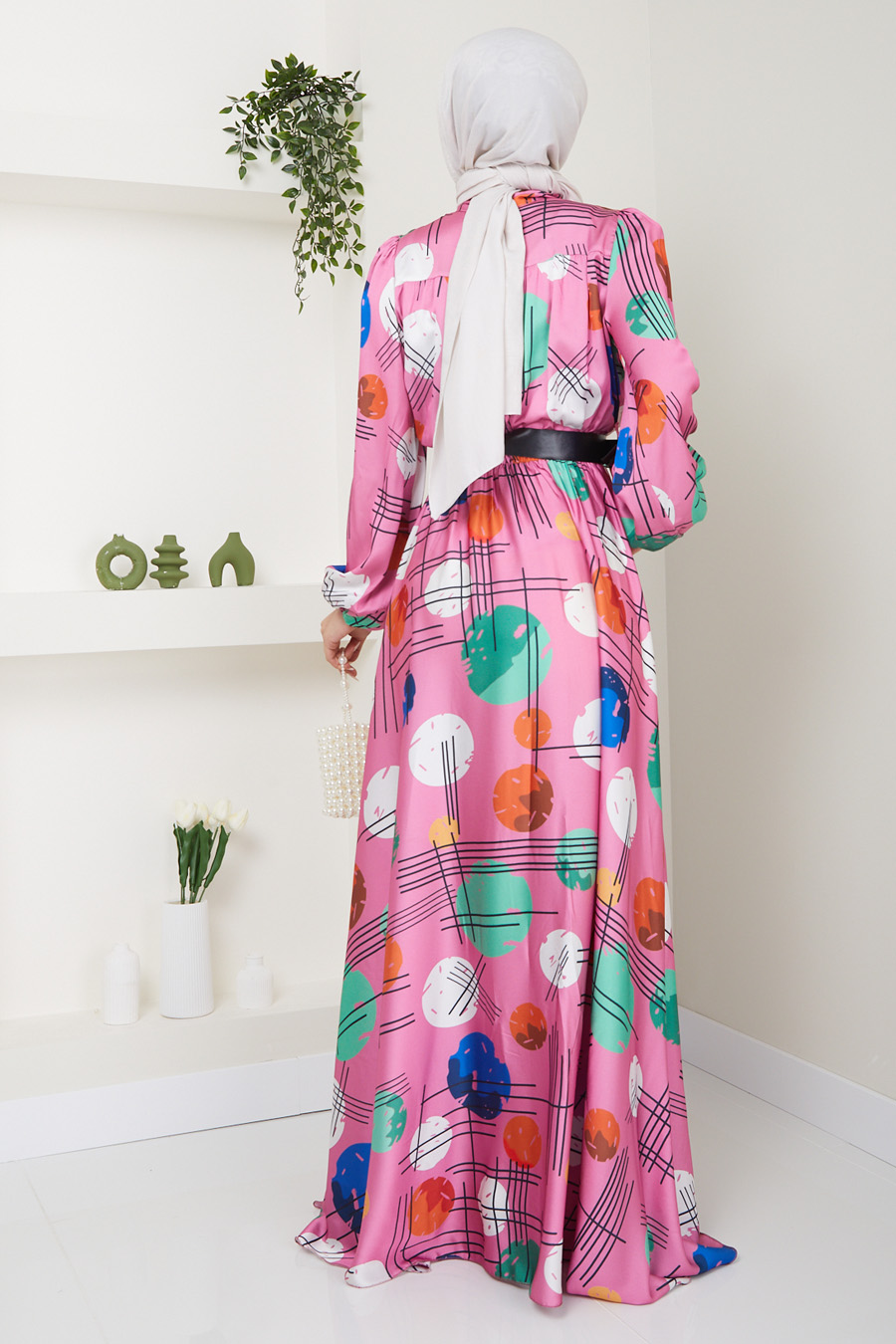 POWDER PINK EVENING DRESS  