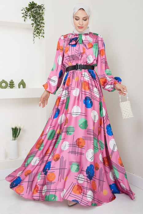 POWDER PINK EVENING DRESS  