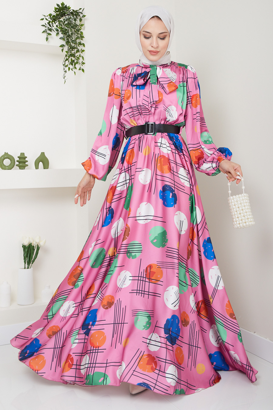 POWDER PINK EVENING DRESS  