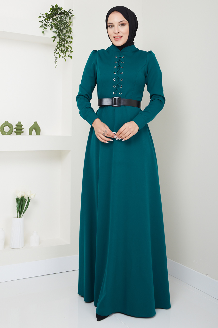 PETROLEUM BLUE DRESS